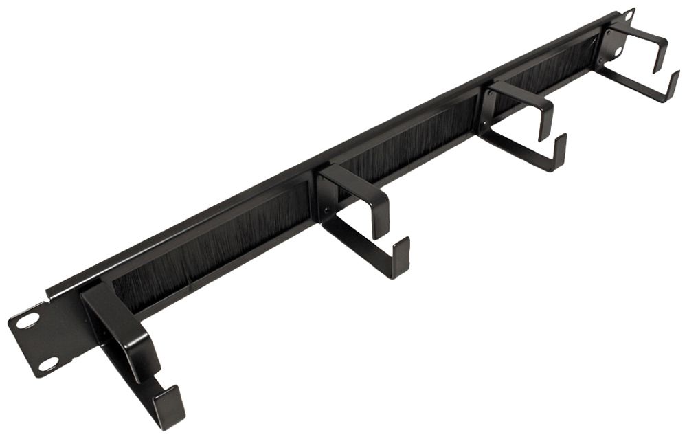 Kabelführungsbügel ROLINE 60×510×100mm Metall 1HE Bürstenleiste schwarz