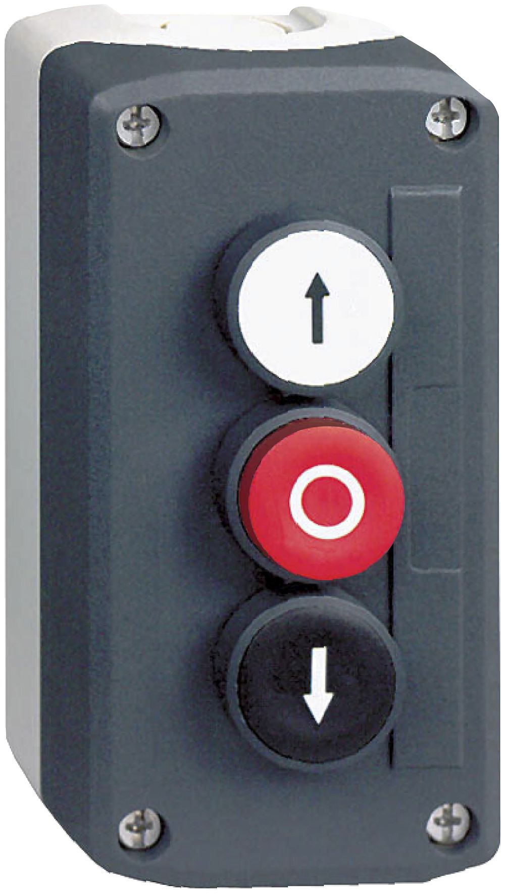 AP-Taster 3 Elemente Schneider Electric 1S ws/1Ö rt/1S schwarz