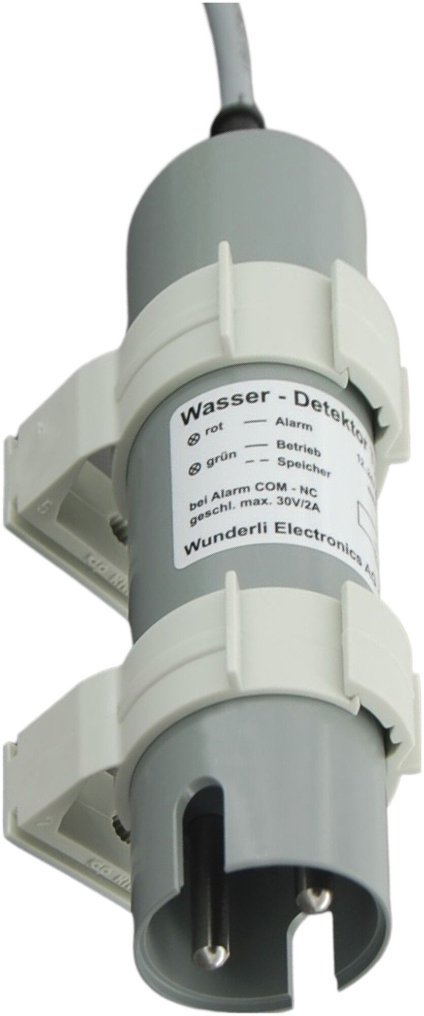 Détecteur d'eau Wunderli HY-WH, 12…24VAC/DC, 1C (max. 2A/30V), câble 25m