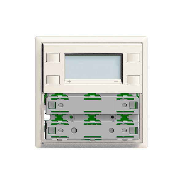 RTH-Frontplatte KNX 1…4×EDIZIOdue weiss, mit LED RGB