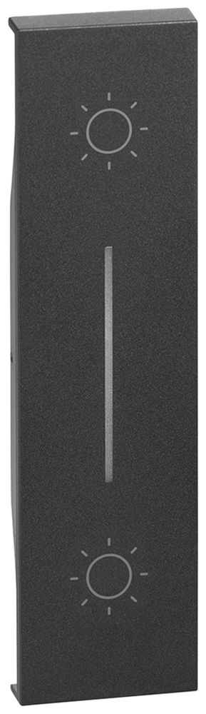 Cache de touche Living Now 1 module p.interrupteur double a.symbole lumière noir