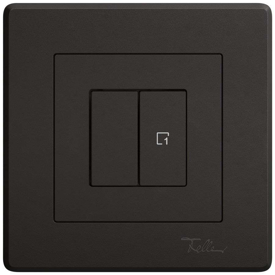 Station sec.interr.ENC EDIZIO.liv Wiser SNAPFIX® 1 scène 2 touches WLAN no