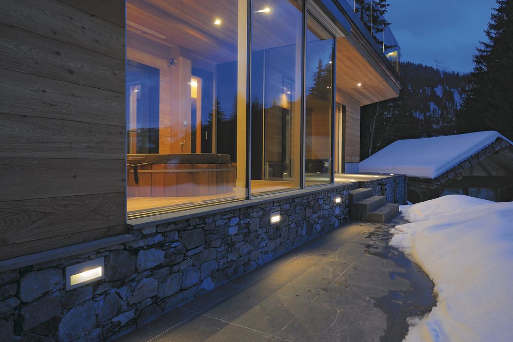 Applique LED INC SLV BRICK DOWNUNDER, 3.6W 30lm 3000K IP54 gris argenté