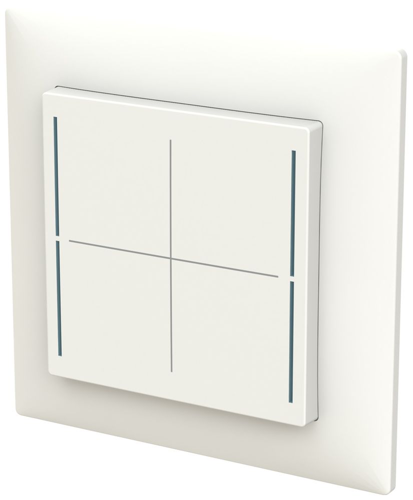 UP-Bedienelement ABB SIDUS touch B free@home mit BCU 1…4-fach weiss
