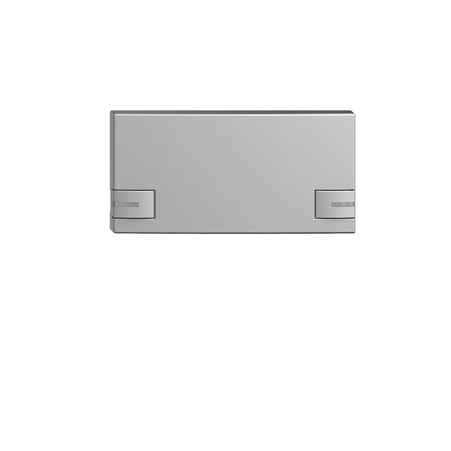 Bouton EDIZIOdue zeptrionAIR scène sans marquage avec LED silver