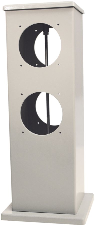 Anschlussaufsatz Ellipse H=300 mit 4 Bohrungen IP54 weiss leer