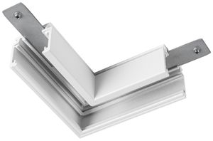 L-Verbinder SLV 48V TRACK Aluminium 71×71×21.9mm Standard links weiss