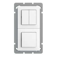 UP-Kombination EDIZIOdue 1/1P+3/1P weiss