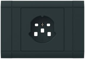 Kit frontal INC kallysto pour prise INC 1×T25 cadre enfichable noir