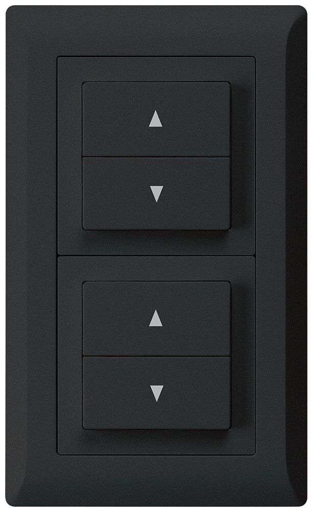 Combinaison ENC kallysto.line grd.I-I verticale 2×interr.stores noir