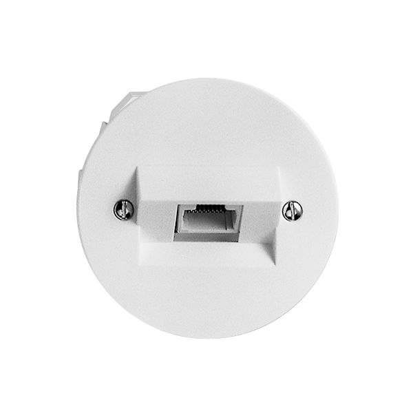 Insert pour prise de raccordement ENC 1×RJ45/u 4P noir ITplus P 58mm