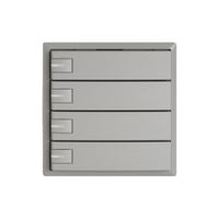 KNX-Taster RGB EDIZIO.liv SNAPFIX® Temperaturfüh.RGB-LED 4×T 1-Tbed.hgu