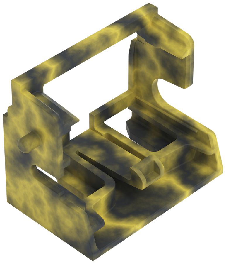 Adaptateur de fixation WAGO 221 sans décharge de traction 10L×4mm² vis gr/jn