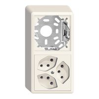 AP-Kombination leer+3×T13 EDIZIOdue weiss