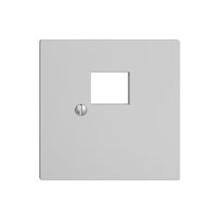 Frontplatte 1×RJ45 EDIZIOdue hellgrau R&M swissline