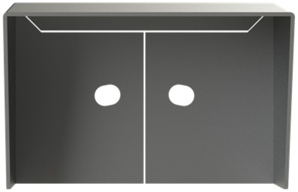 AP-Regenhaube ABB-Welcome, für Grösse 1/x, Aluminium