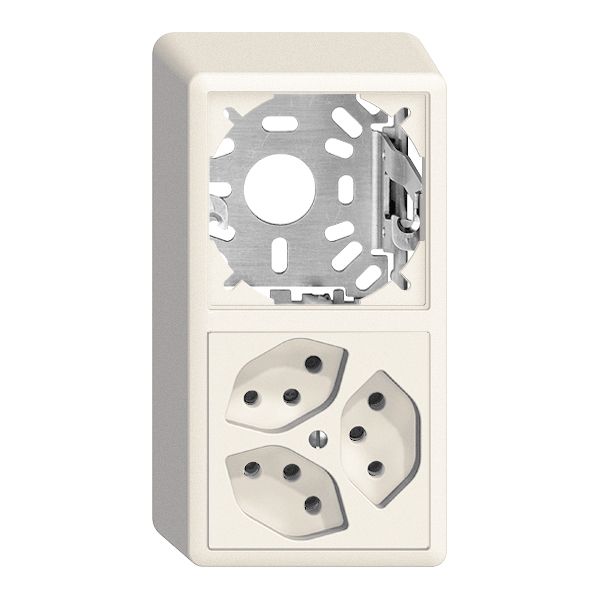 AP-Kombination leer+3×T13 EDIZIOdue weiss