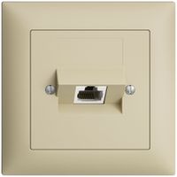 UP-Dose 1×RJ45/u 4P ITplus EDIZIOdue vanille