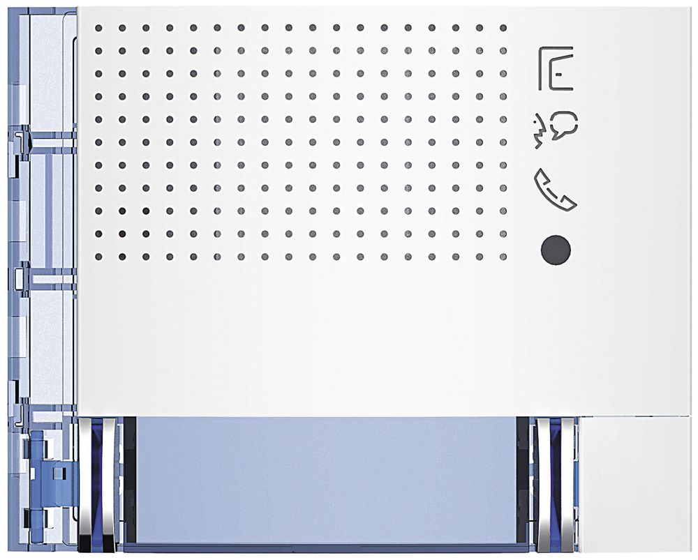Frontblende für Tür-Lautsprecher-Modul Sfera mit 1+1 Ruftasten weiss