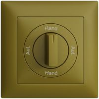 Frontset Aut.-Hand-Aut.-Hand EDIZIOdue 88×88mm olive