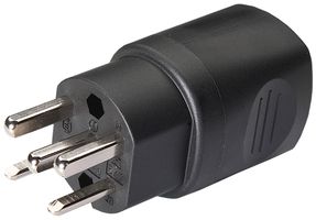 Stecker ELBRO T25 schwarz 16A 400V