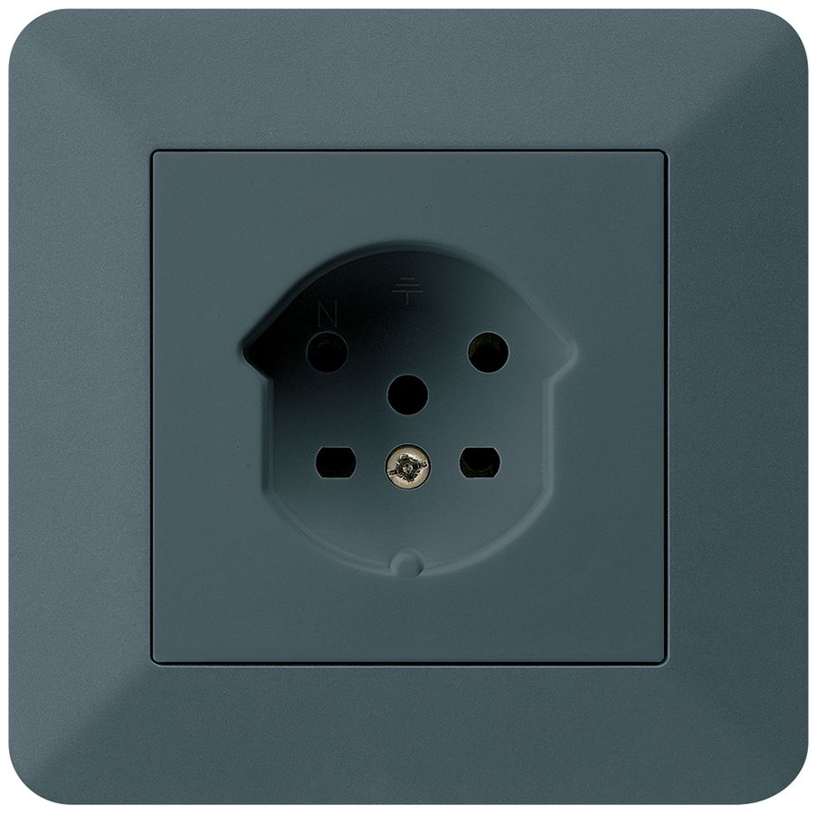 UP-Steckdose kallysto.trend T15 anthrazit Schraubklemme