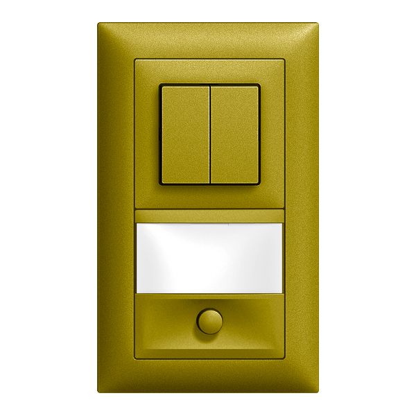 Combinaison ENC EDIZIOdue 1/1P+sonnerie olive