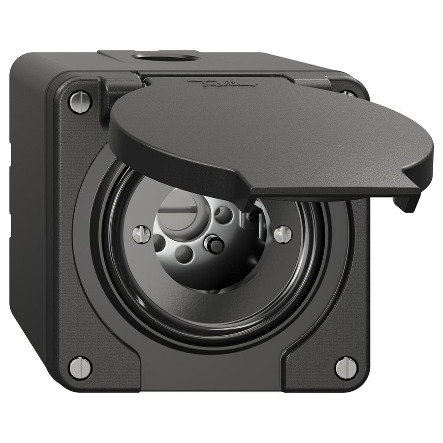 NAP-Schwenktaster NEVO, ohne Zylinder, KS, 0 <- 1, schwarz