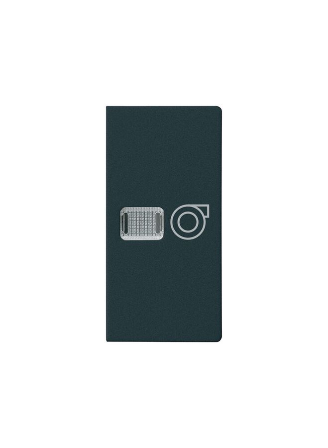 Knopf kallysto mit Symbol Ventilation schwarz
