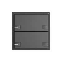 KNX-Taster RGB EDIZIO.liv SNAPFIX® Temperaturfüh.RGB-LED 2×T 2-Tbed.dgu