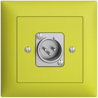 Prise ENC XLR avec fiche EDIZIOdue lemon