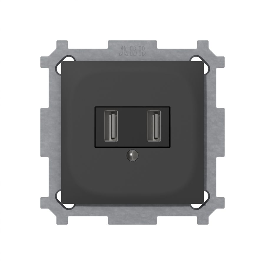 UP-USB Ladesteckdose SIDUS Z 240V 2×700mA anthrazit