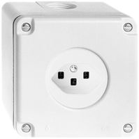 AP-Steckdose FH NAPU T23 hellgrau