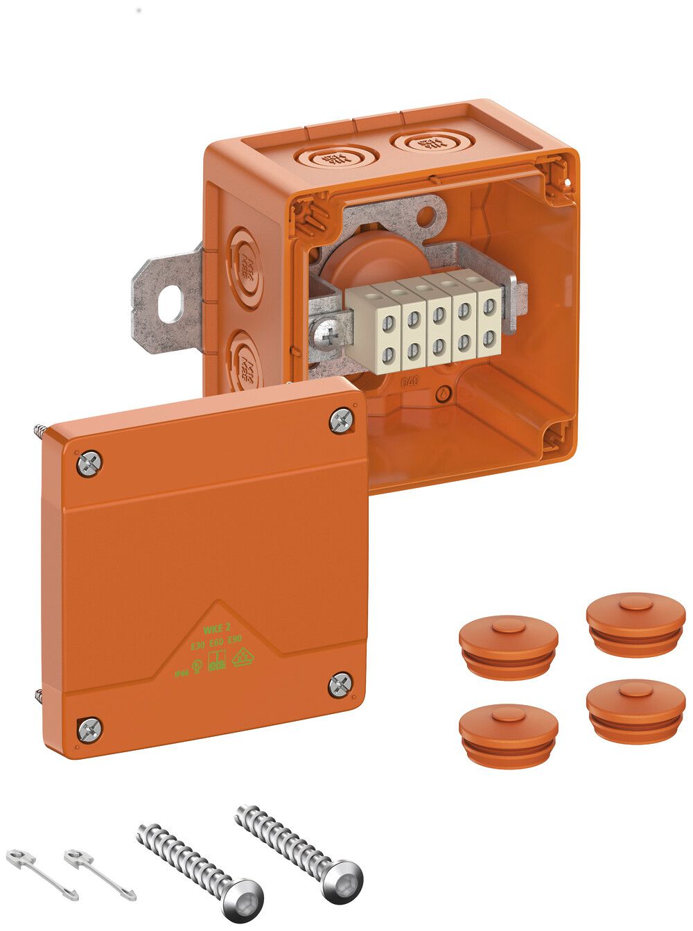 Scatola di derivazione AP Spelsberg WKE 2 5×1.5mm² E90 100×100×70mm IP66 ar