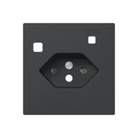 Frontset SIDUS Z/E zu FI-Steckdose T13 mit shutter anthrazit