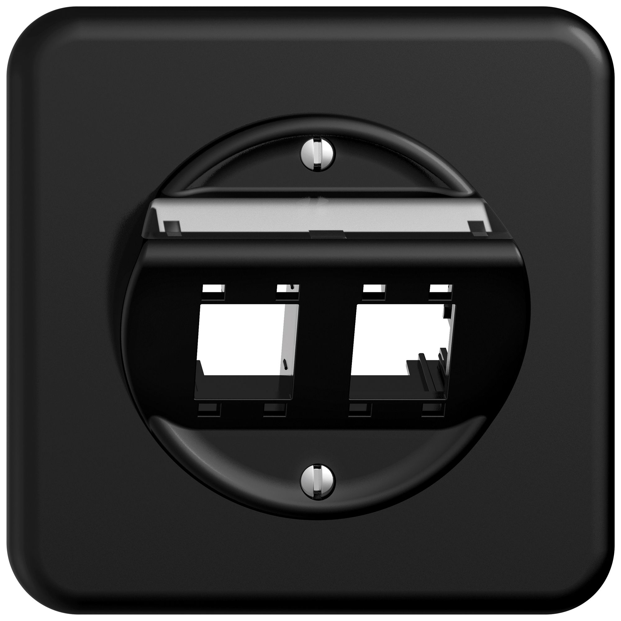 Kit de montage ENC STANDARDdue SNAPFIX® freenet cat.5e/6 plaque support 2× no