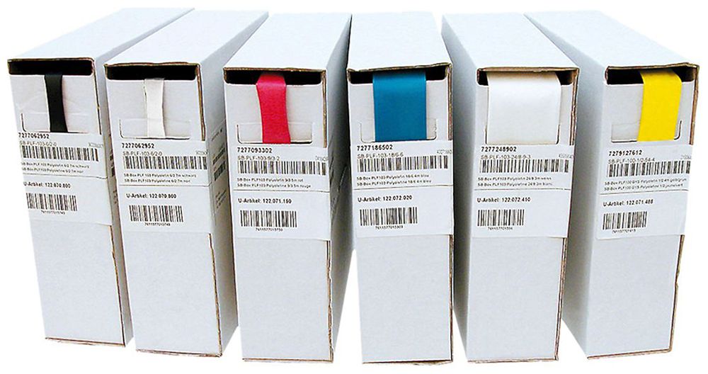 Guaina retrattile Plica PLF 103 3:1 Ø18mm Ø6mm 4m rosso