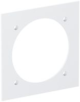 Abdeckplatte Bettermann 1×CEE, 95×95mm, PA, reinweiss