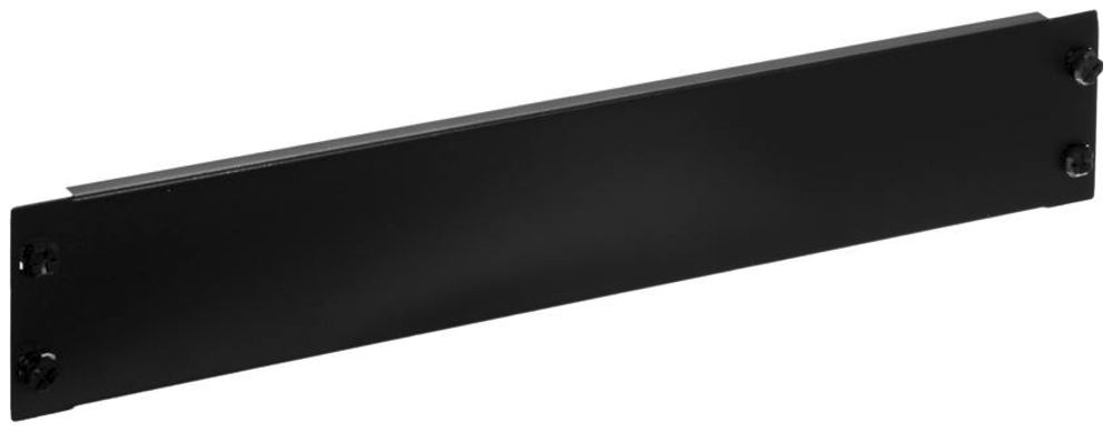 Plaque d'obturation 19" R&M Click, 2UH, noir, RAL9005