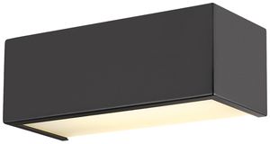 LED-Wandleuchte SLV CHROMBO 8W 790lm 930 DIM 300×90×100mm schwarz