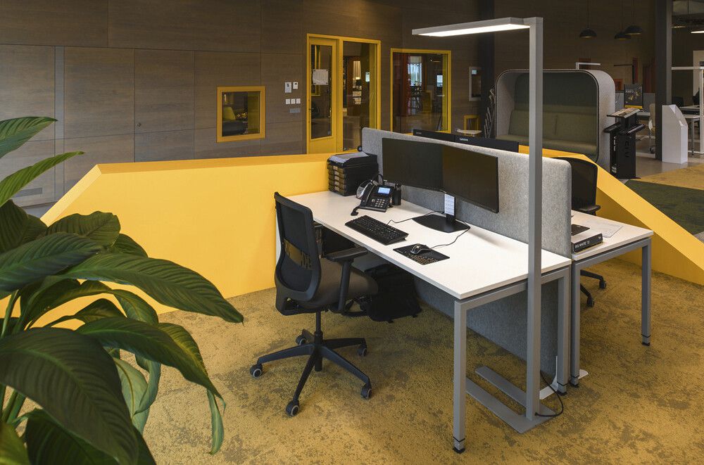 Lampadaire LED SLV WORKLIGHT PRO 100W 13000lm 840 PIR SEN VAR gris