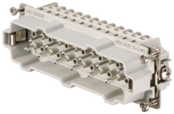 Inserto maschio Weidmüller HDC HVE 830V 20A 12L a molla grd.8