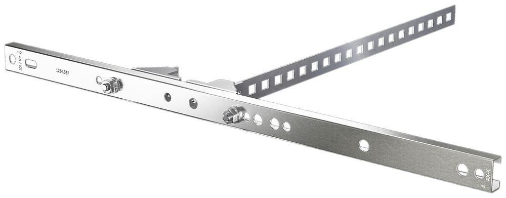 Fixation pour mât Rittal KX, pour AX/KX/CS, mât Ø40…170mm/50×50…150×150mm