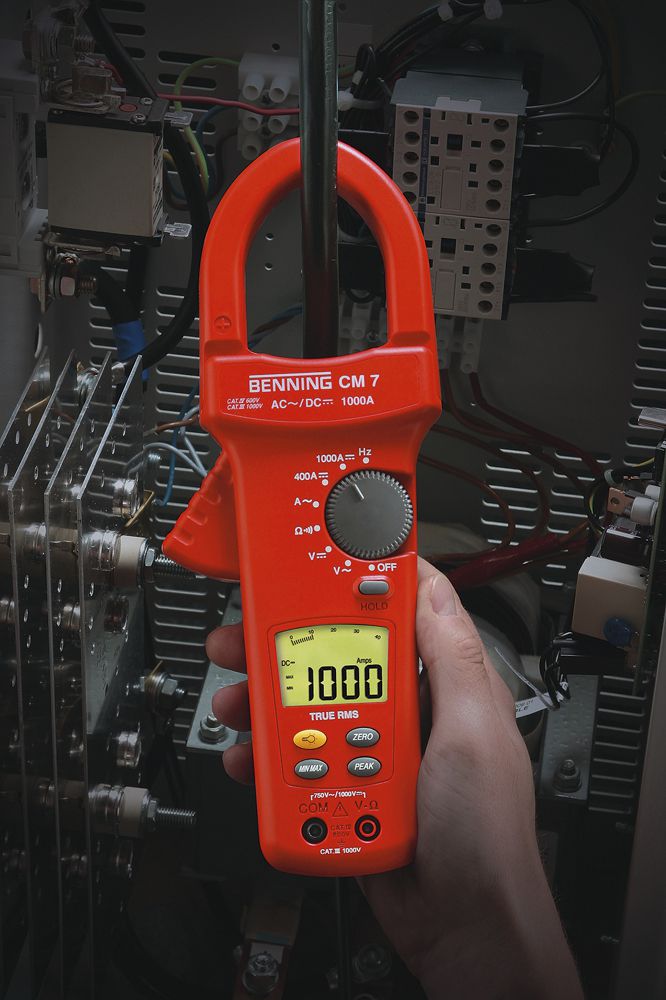 Stromzange Benning CM 7 750VAC/1000VDC 1000A 400Ω Cat IV 600V