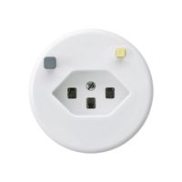 Steckdose basico A T23 FI 30mA weiss