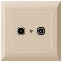 Presa di passaggio INC kallysto.line R/TV 19dB beige