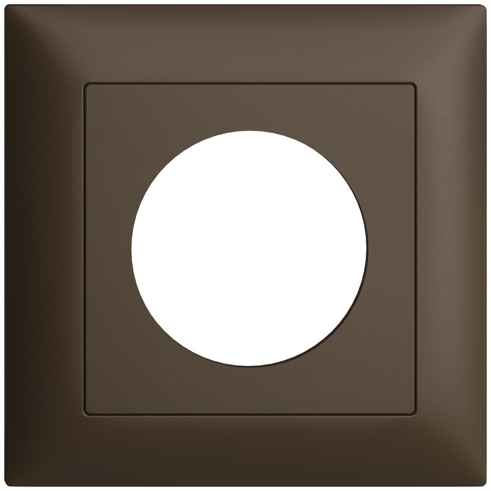 UP-Frontset EDIZIOdue coffee 88×88mm mit Bohrung 43mm