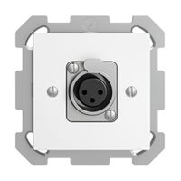 UP-Montageset EDIZIOdue XLR Dose weiss
