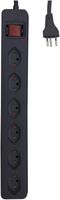 Presa multipla con interruttore ELBROLINE 6×T13 90° 3m nero