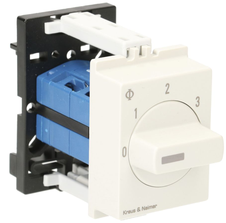 Interrupteur rotatif AMD K&N, 10A/440V 5/1L, manette grc, "0-1-2-3"